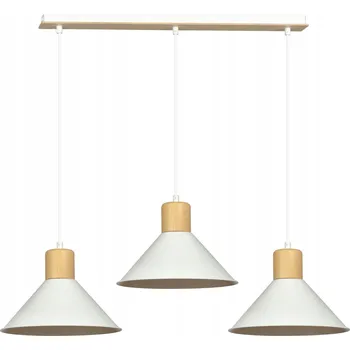 ZÁVĚSNÁ LAMPA Emibig E27 60W ROWEN 3 BÍLÁ 1045/3