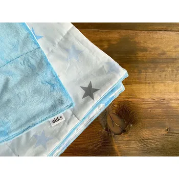 přikrývka Zátěžová přikrývka Eliks 140 cm x 200 cm modrá