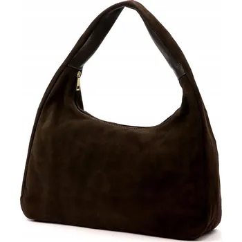 Vera Pelle kabelka z pravé kůže hnědá