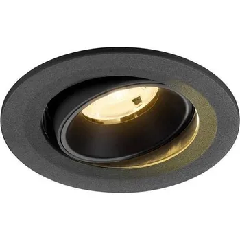 Svítidlo SLV - BIG WHITE NUMINOS® MOVE S Stropní vestavné svítidlo, 3000 K, 20°, IP20, kulaté, černé - BIG WHITE (SLV) LA 1009505