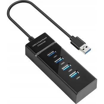 USB hub USB 3.0 hub rozbočovač 4 porty rozdělovač adaptér