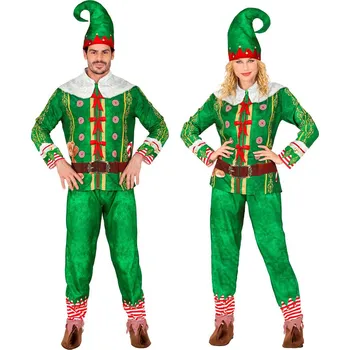 Karnevalový kostým Rychlokostým pro dospělé Santův pomocník elf - L