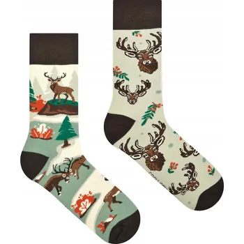 Pánské oblečení Spox Sox Ponožky Jeleni vícebarevné, velikost 36-39