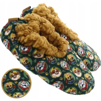 Dámské ponožky PAPUČE PAPUČE PO DOMĚ PONOŽKY Tlapková patrola ZASOUVACÍ PROTISKLUZOVÁ 27/28