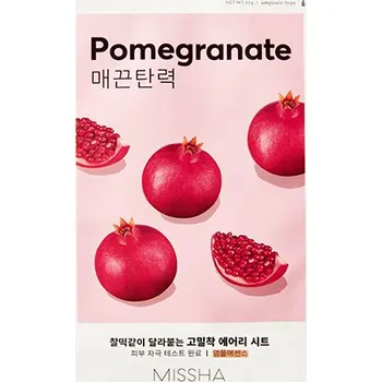 Pleťová maska MISSHA Airy Fit Sheet Mask (Pomegranate) – Plátýnková maska s výtažkem z granátového jablka