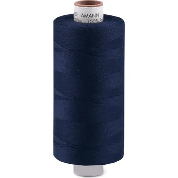 Nit Polyesterové nitě návin 1000 m Aspo Amann, střední, 0825 modrá pařížská