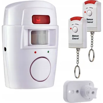 Zabezpečení domácnosti BEZDRÁTOVÝ ALARM S POHYBOVÝM ČIDLEM + 2 OVLADAČE ALARMOVÝ SYSTÉM S ČIDLEM