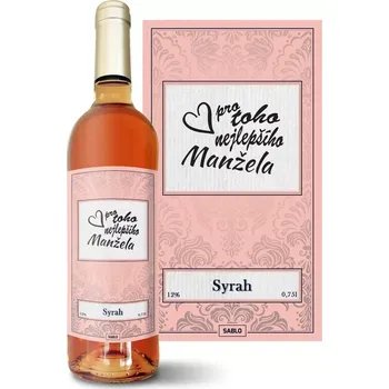 Víno Sablio Růžové víno Pro toho nejlepšího manžela: 0,75 l