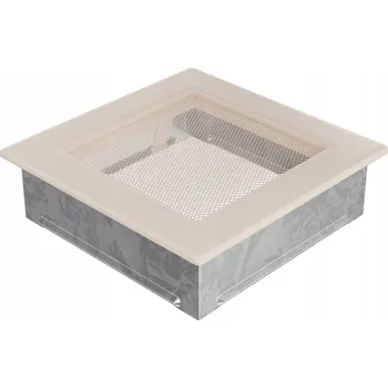 Krbová kamna Mřížka 17x17 krémová 17K