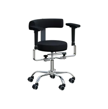 LZ 87 + LZZ područky, židle lékařská, kříž chrom, ekokůže černá