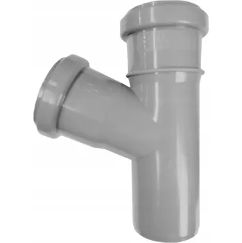 Kanalizační potrubí T-ROZDĚLOVAČ KANALIZAČNÍ ŠEDÁ FI 75/75/67° PP VNITŘNÍ