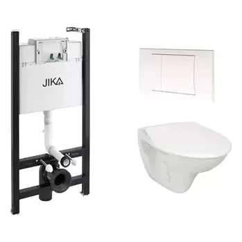 Klozet WC Nila+sedát+Jika modul sád+tlačítko