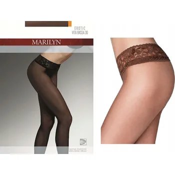 Dámské punčochy Punčocháče hladké Marilyn erotic vita bassa 30 den 2-S hnědé antilope