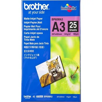 Fotopapír Fotografický papír BROTHER BP60MA3 A3, 25 listů