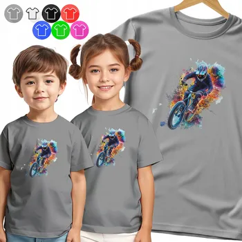 Chlapecké tričko DĚTSKÉ TRIČKO - CYKLISTA MTB – SKOK SPLASH PRO CHLAPCE - S