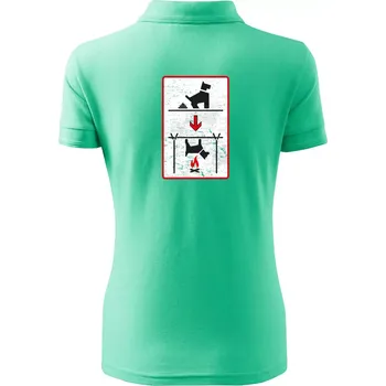 Tričko pro odpůrce sraní na chodníku - Polokošile dámská Pique Polo - M ( Mátová )