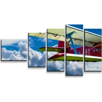 Obraz Sablio Obraz - 5-dílný Letoun - 100x60 cm