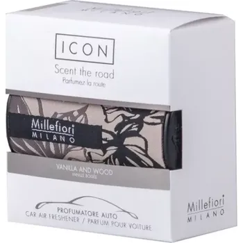 Vůně do bytu MILLEFIORI ICON Vůně do auta Textil Floral Vanilla & Wood 34576