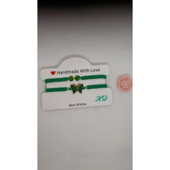 Náramek Náramek macramé zelený