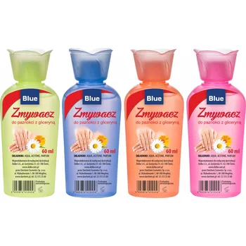 Lak na nehty Odlakovač na nehty BLUE s acetonem 60 Ml