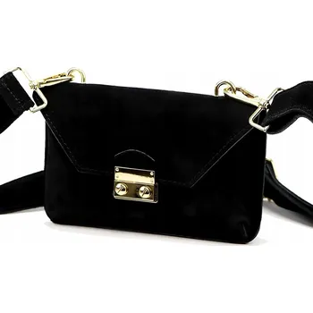 Kabelka Vera Pelle kabelka z pravé kůže černá