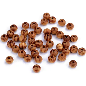 Korálek Dřevěné korálky Strip Ø6 mm, velké, 2 borovice střední