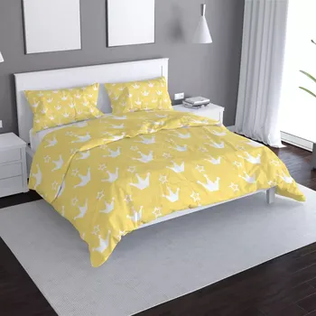 Povlečení Sablio Povlečení Princeznovské korunky - 140x200 / 90x70