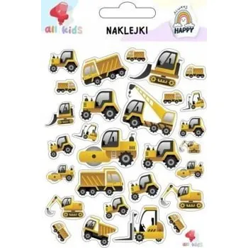 samolepka Samolepky Sada Dekorativních NÁLEPEK pro Děti - Stavební Stroje