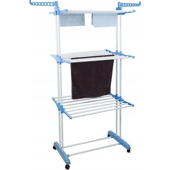 Sušák na prádlo Sušák na prádlo vertikální 17 m, 170 cm, skládací, s kolečky a věšáky