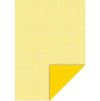 Happy Paper A4, 200 g/m2 - čtverečkovaný žlutý
