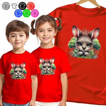 Chlapecké tričko DĚTSKÉ TRIČKO T-SHIRT - KRÁLÍK – SLADKÝ PORTRÉT PRO DĚTI VZOR - 3XS