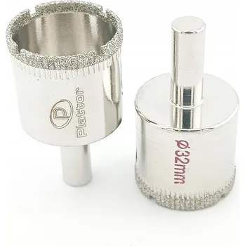 Vrták Korunkový Vrták na sklo PLATTOR VITRUM 32 mm – Mokré vrtání