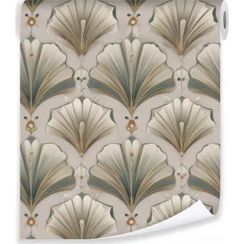 Tapeta FLIZELINOVÁ TAPETA ABSTRAKTNÍ RETRO VZOR NA ZEĎ DO OBÝVÁKU LOŽNICE TAPETY NA ZEĎ