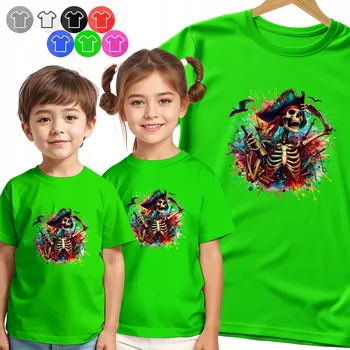 Chlapecké tričko DĚTSKÉ TRIČKO T-SHIRT - PIRÁT KOSTRA – PORTRÉT PRO CHLAPCE - XS