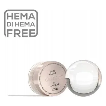 Lak na nehty Makear Gel GU01 Gel&Go UP - Průhledný gel 15 ml