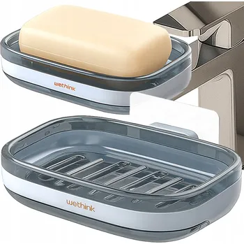 Mýdlenka Nástěnná miska na mýdlo Verk Group Mýdlenka průhledný plast