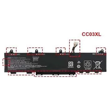 Baterie k notebooku DeTech Baterie CC03XL pro HP Elitebook 830 835 840 845 G7, 53Wh, 11.4V, 4500mAh