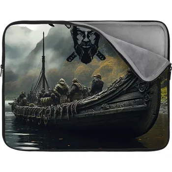 pouzdro na notebook Sablio Obal na notebook Vikingové Loď - 17"