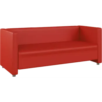 Sedací souprava MIRA 3 pohovka, koženka červená