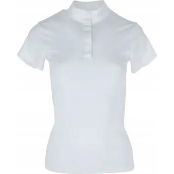 Vybavení pro jezdce Dámské závodní jezdecké tričko, bílé, vel. XS, Covalliero, C.A-323