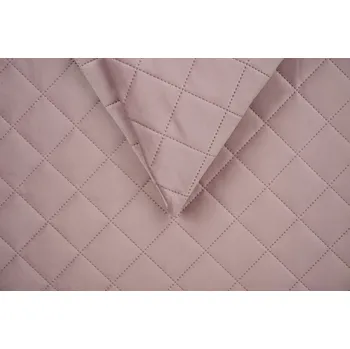 Čalounická látka VELUR PROŠÍVANÝ potahový SOFT RŮŽOVÁ TLUMENÁ