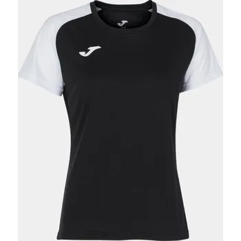Dámské tričko Dámské/Dívčí sportovní tričko JOMA ACADEMY IV SHORT SLEEVE T-SHIRT BLACK WHITE Velikost: L, Barva: BLACK-WHITE