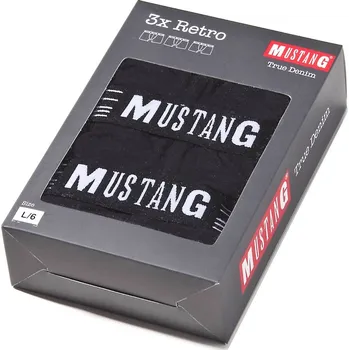 Boxerky MUSTANG Pánské Trojbalení boxerek Tyler Sport - černé XXL 4046_1003_400