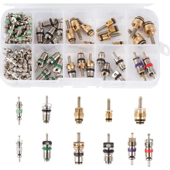 Sada na opravu pneumatiky Invento Sada jader ventilů, 100 ks, 10 druhů