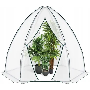 Skleník Malý skleník Parkside Stan zimní se svinovacími dveřmi bílý 160 x 180