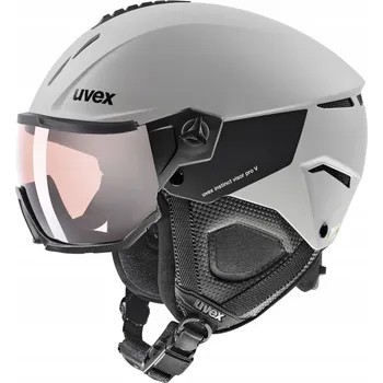 Lyžařská/snowboardová helma Uvex Instinct Visor Pro, velikost L 59-61 cm, šedá