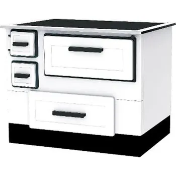 Sporák na tuhá paliva ALFA PLAM ALFA 55, 5kW, BÍ, P, bv, hv