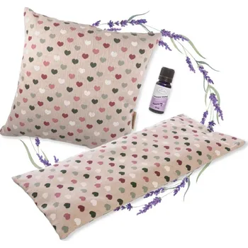 Dekorativní polštářek Lavandia Hřejivá uvolňující sada