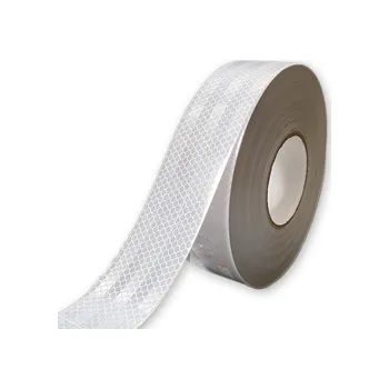 Výstražná páska Traiva s.r.o. Reflexní páska konturová SignUS RS45-5 - bílá Verze: 50 mm x 1 m - 50 mm x 1 m - Kód: 18125