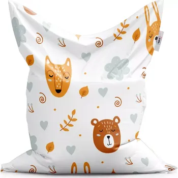 Sedací pytel Sablio Sedací vak Classic Medvěd a liška - 150x100 cm